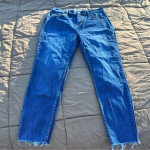 PacSun Dark Blue Vintage Icon Raw Hem Jeans Size 30”